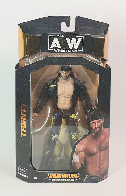 Wrestling figure in packaging with 'All Wrestling' branding