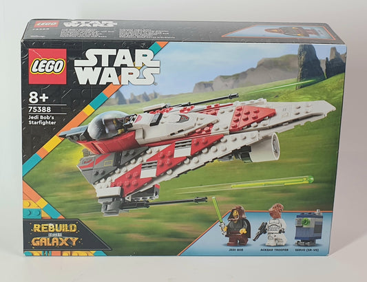 LEGO Star Wars Jedi Boba's Starfighter set packaging on a white background