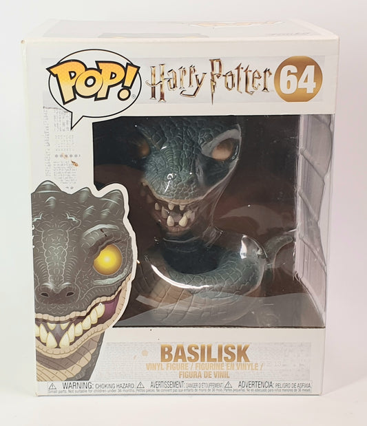Funko Pop! Basilisk figure in packaging with Harry Potter branding