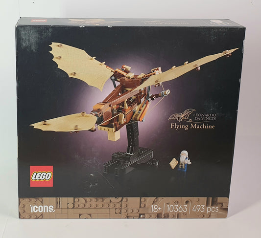 LEGO Leonardo da Vinci's Flying Machine set packaging on a white background