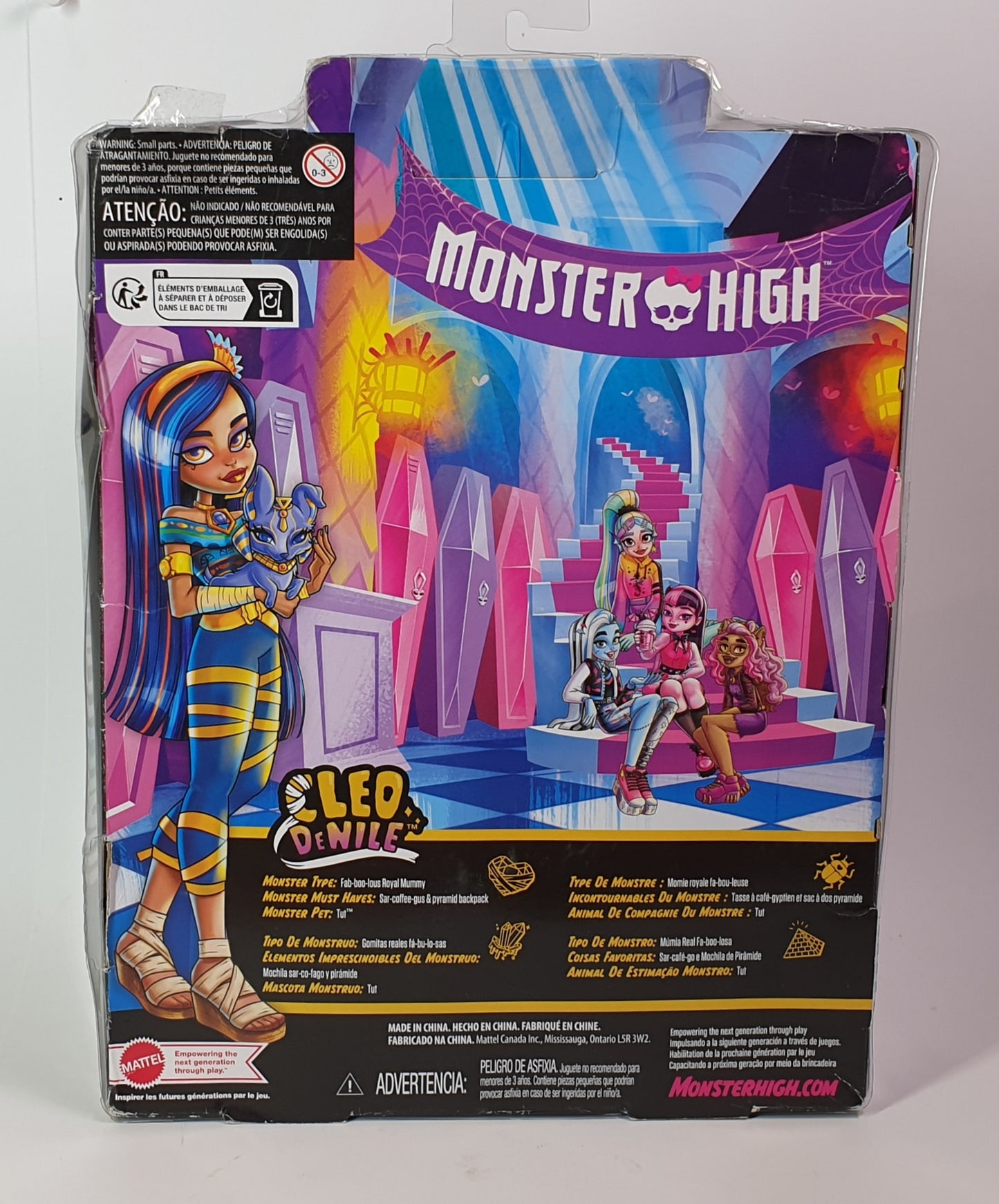 CLEO DE NILE - MONSTER HIGH DOLL FIGURINE PREOWNED