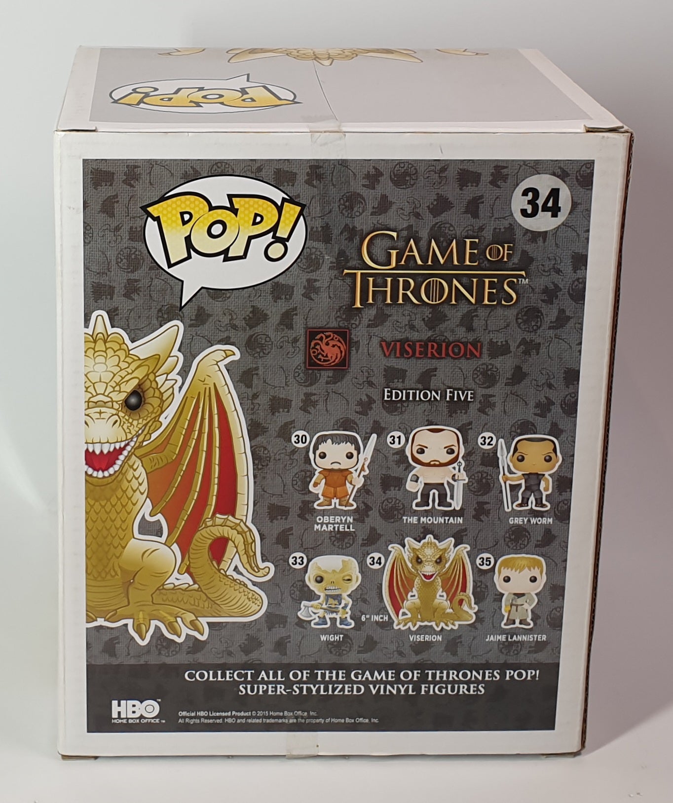 GAME OF THRONES VISERION POP VINYL FIGURE