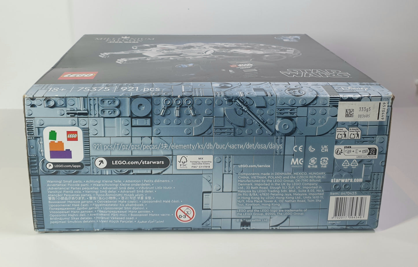 LEGO NUMBER 75375 STAR WARS FALCON